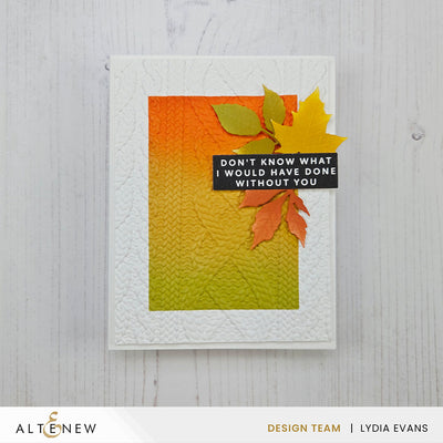 Embossing Folder Cozy Sweater 3D Embossing Folder