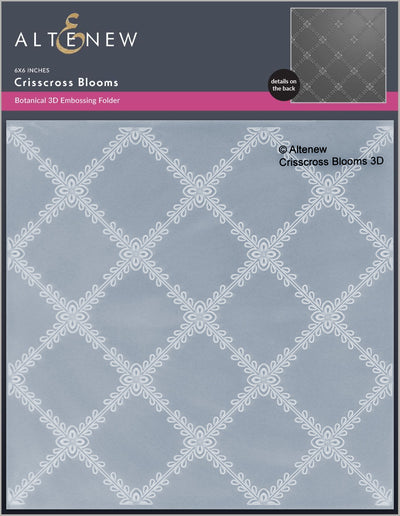 Embossing Folder Crisscross Blooms 3D Embossing Folder