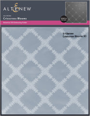 Embossing Folder Crisscross Blooms 3D Embossing Folder