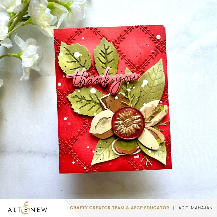 Embossing Folder Crisscross Blooms 3D Embossing Folder