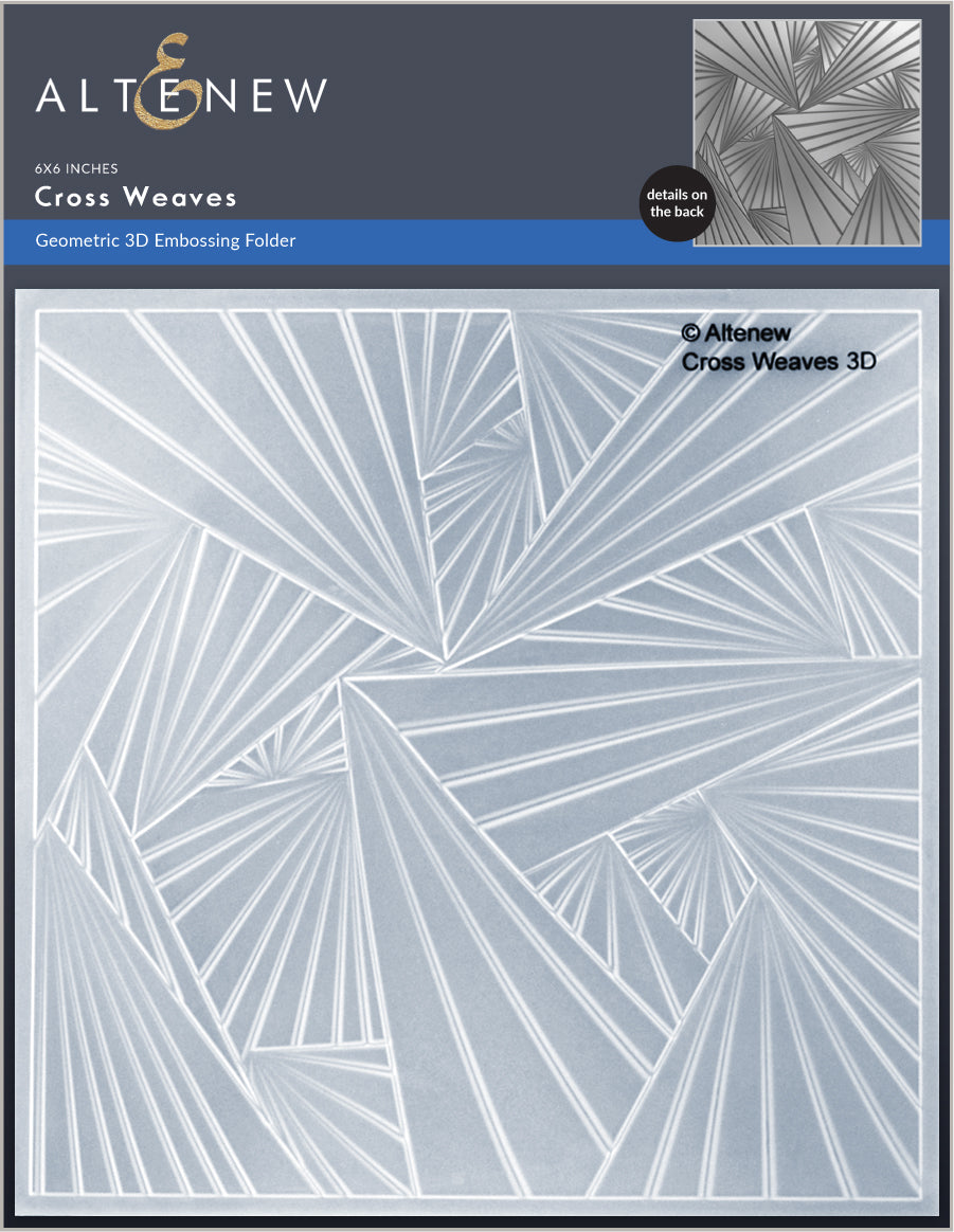 Embossing Folder Cross Weaves 3D Embossing Folder