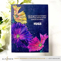 Embossing Folder Cupcake Cosmos 3D Embossing Folder