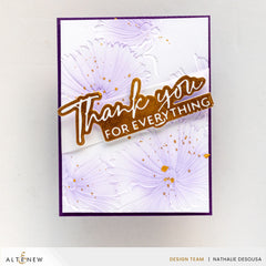 Embossing Folder Cupcake Cosmos 3D Embossing Folder