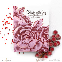Embossing Folder Cupped Blossoms 3D Embossing Folder