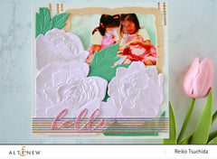 Embossing Folder Cupped Blossoms 3D Embossing Folder