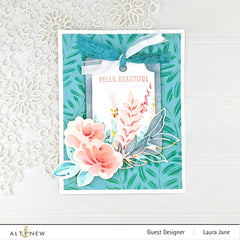Embossing Folder Curving Leaves 3D Embossing Folder