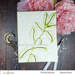Embossing Folder Curving Leaves 3D Embossing Folder