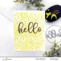 Embossing Folder Curving Leaves 3D Embossing Folder