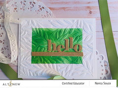 Embossing Folder Curving Leaves 3D Embossing Folder