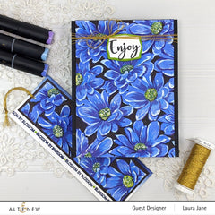 Embossing Folder Daisy Bed 3D Embossing Folder