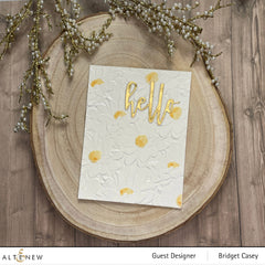Embossing Folder Daisy Bed 3D Embossing Folder