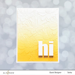 Embossing Folder Daisy Bed 3D Embossing Folder