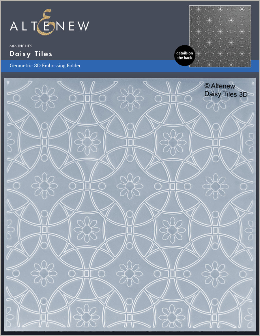 Embossing Folder Daisy Tiles 3D Embossing Folder