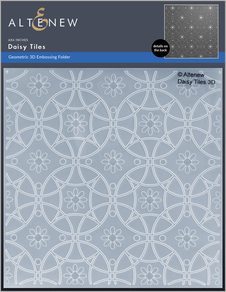 Embossing Folder Daisy Tiles 3D Embossing Folder