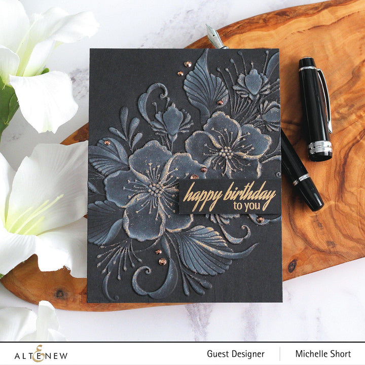 Embossing Folder Decorative Florals 3D Embossing Folder