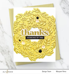 Embossing Folder Delicate Wreath 3D Embossing Folder