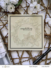 Embossing Folder Delightful Frame 3D Embossing Folder