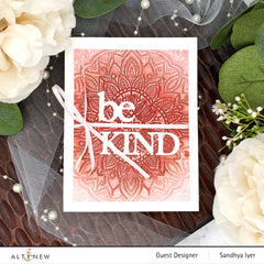 Embossing Folder Diamond Mandala 3D Embossing Folder