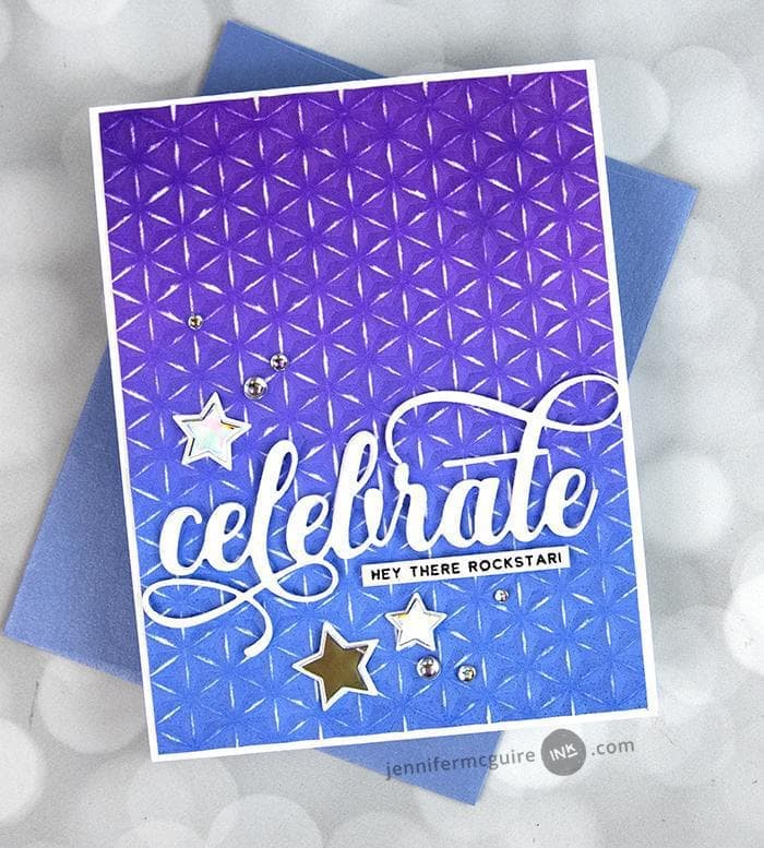 Embossing Folder Diamond Stars 3D Embossing Folder
