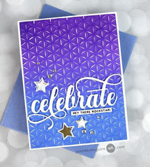 Embossing Folder Diamond Stars 3D Embossing Folder