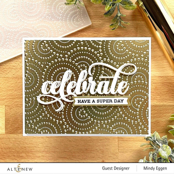 Embossing Folder Dotty Circles 3D Embossing Folder