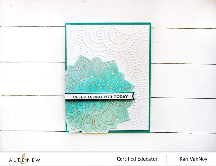 Embossing Folder Dotty Circles 3D Embossing Folder