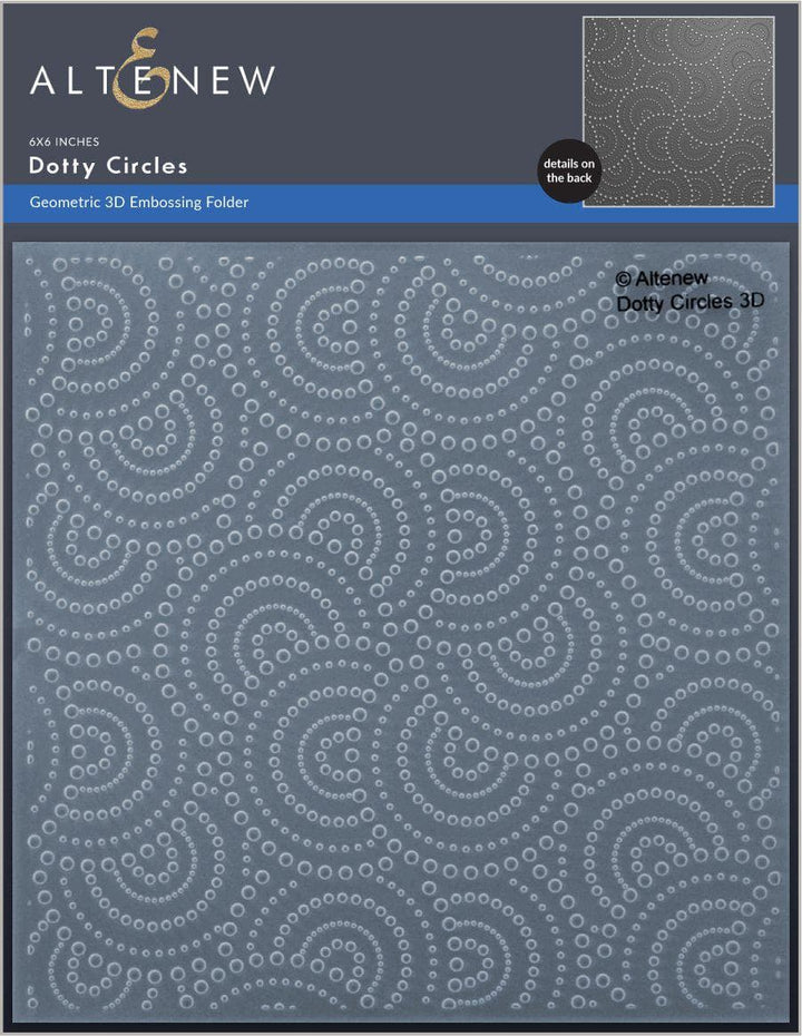 Embossing Folder Dotty Circles 3D Embossing Folder