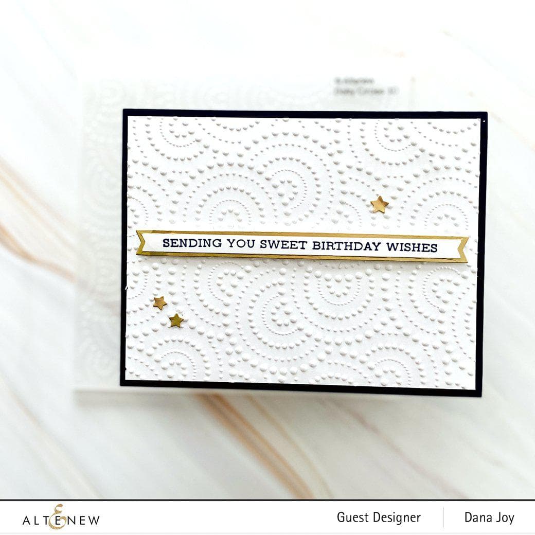 Embossing Folder Dotty Circles 3D Embossing Folder