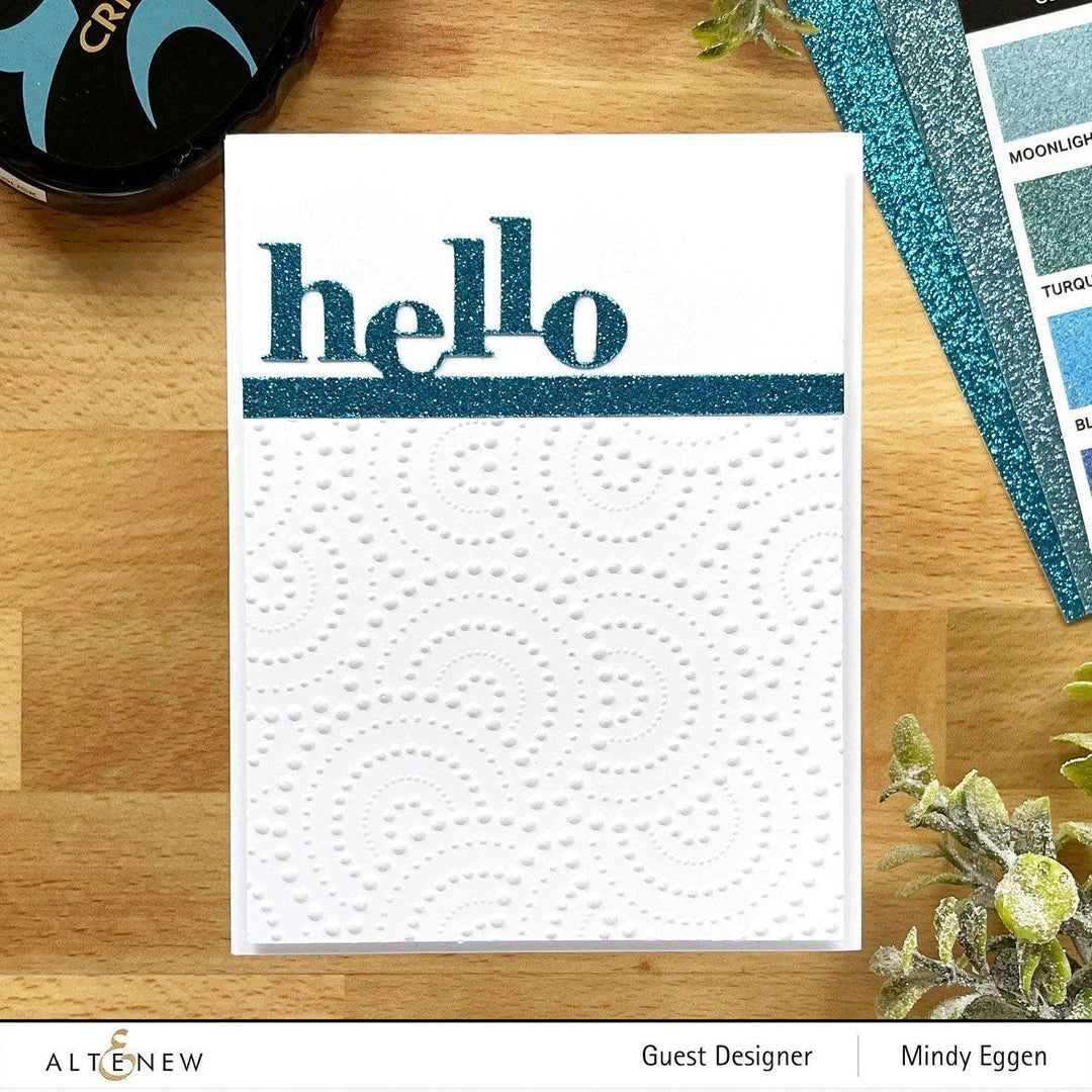 Embossing Folder Dotty Circles 3D Embossing Folder