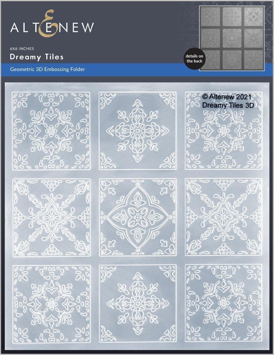 Embossing Folder Dreamy Tiles 3D Embossing Folder