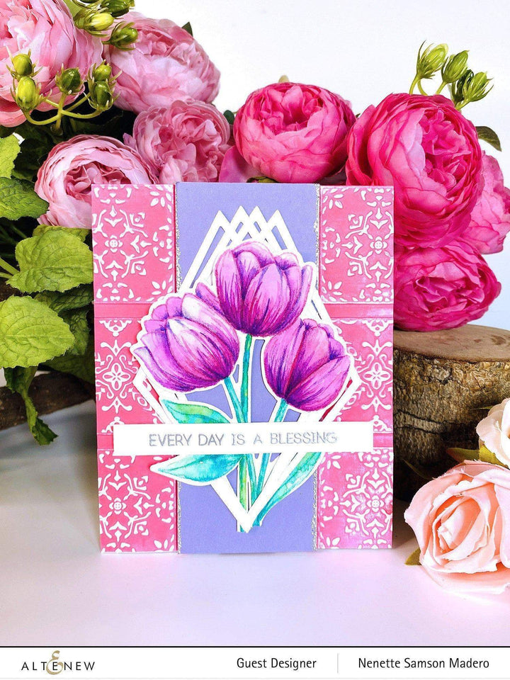 Embossing Folder Dreamy Tiles 3D Embossing Folder