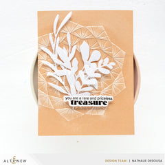 Embossing Folder Faceted Frame 3D Embossing Folder