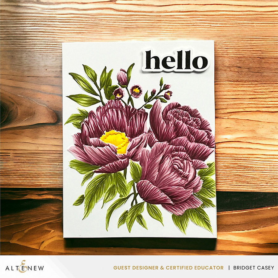 Embossing Folder Farmhouse Florals 3D Embossing Folder