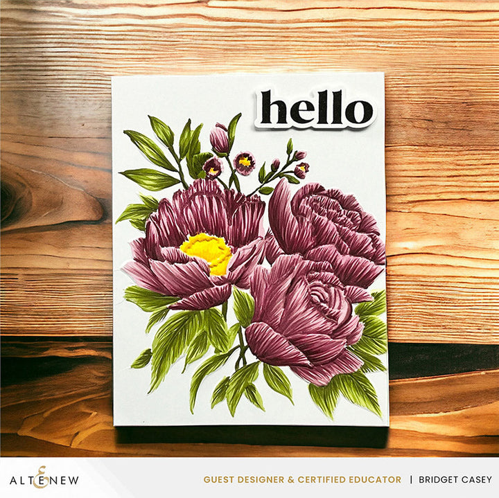 Embossing Folder Farmhouse Florals 3D Embossing Folder