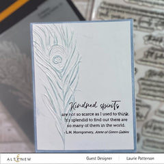 Embossing Folder Floating Feather 3D Embossing Folder
