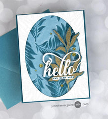 Embossing Folder Floating Foliage 3D Embossing Folder