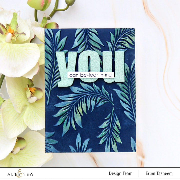 Embossing Folder Floating Foliage 3D Embossing Folder