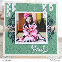 Embossing Folder Floral Diamond Blocks 3D Embossing Folder