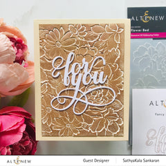 Embossing Folder Flower Bed 3D Embossing Folder
