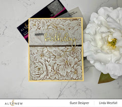 Embossing Folder Flower Bed 3D Embossing Folder
