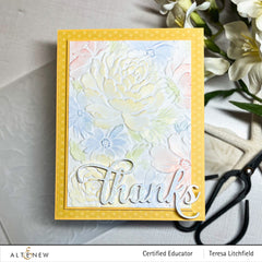 Embossing Folder Flower Bed 3D Embossing Folder
