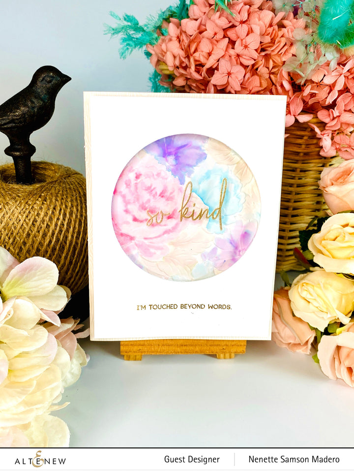 Embossing Folder Flower Bed 3D Embossing Folder