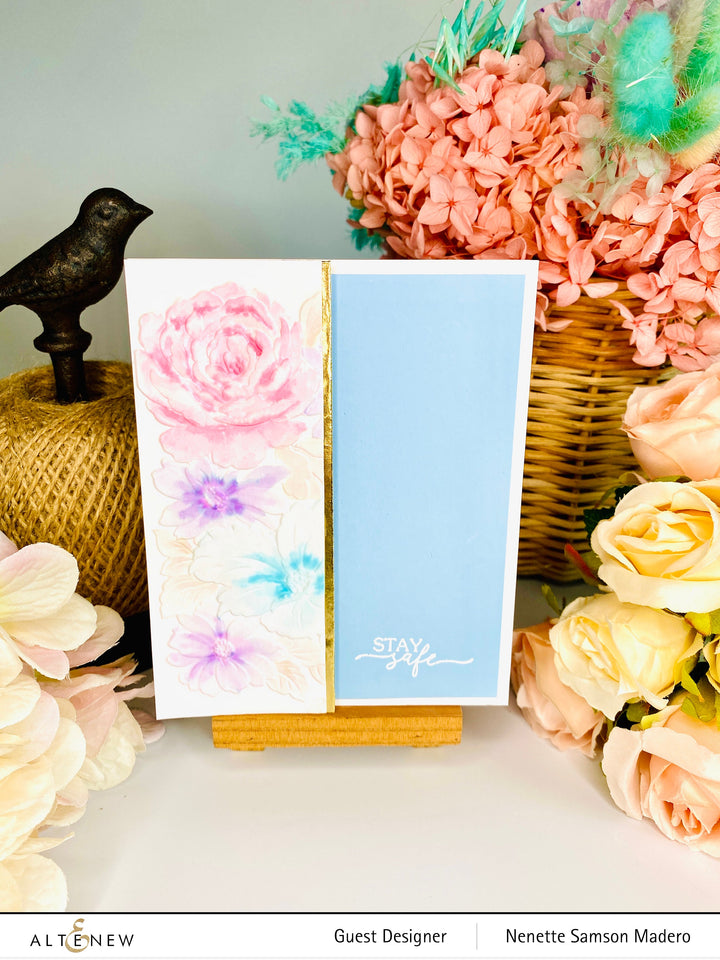 Embossing Folder Flower Bed 3D Embossing Folder