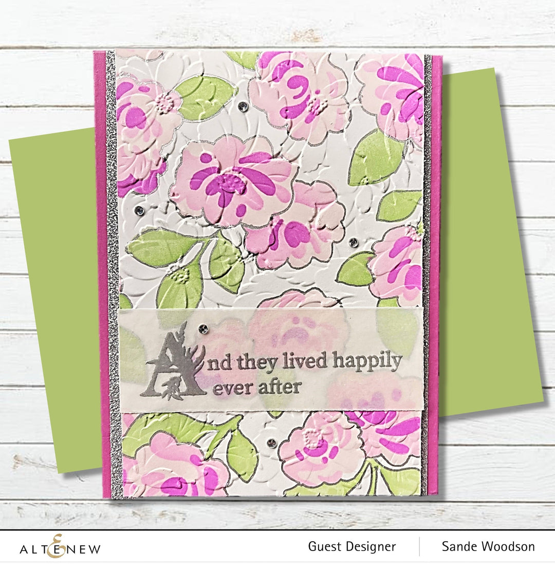 Embossing Folder Flower Bed 3D Embossing Folder