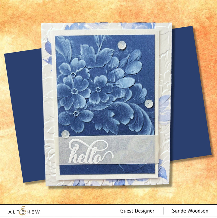 Embossing Folder Flower Bed 3D Embossing Folder