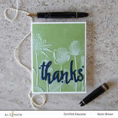 Embossing Folder Flowery Field 3D Embossing Folder