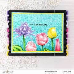 Embossing Folder Flowery Field 3D Embossing Folder