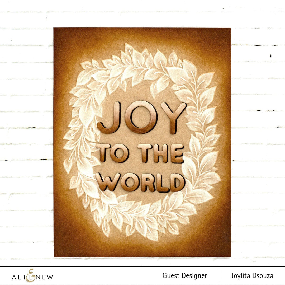 Embossing Folder Flowing Wreath 3D Embossing Folder