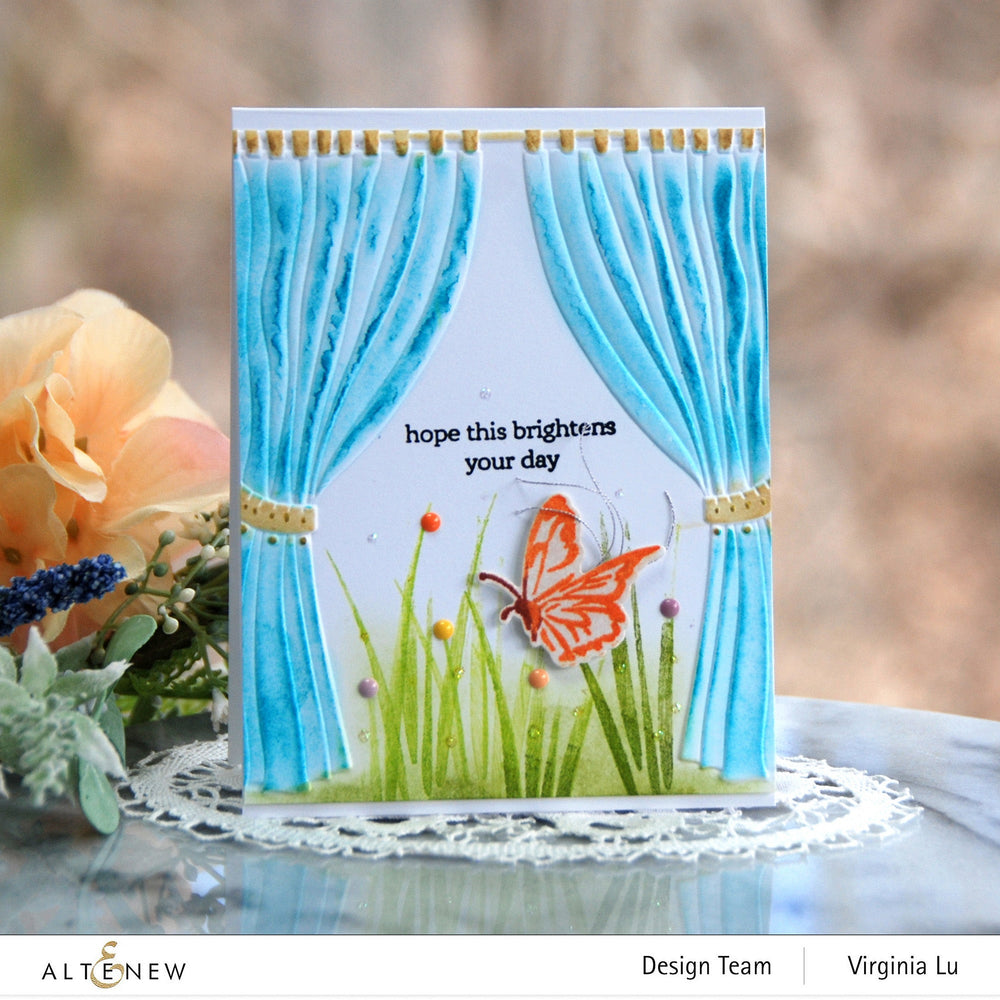 Embossing Folder Folded Drapes 3D Embossing Folder