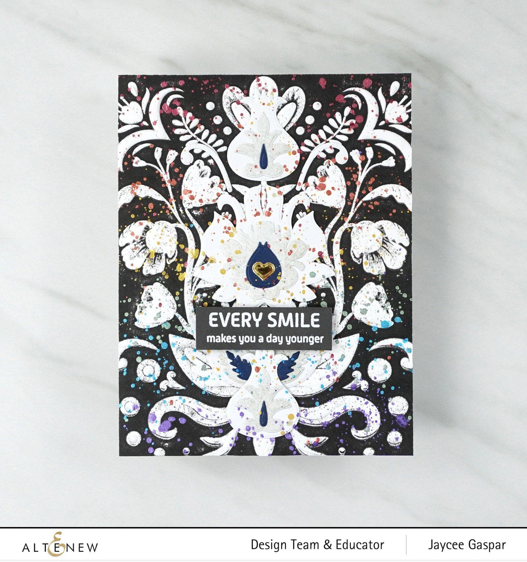 Embossing Folder Folk Art Motif 3D Embossing Folder